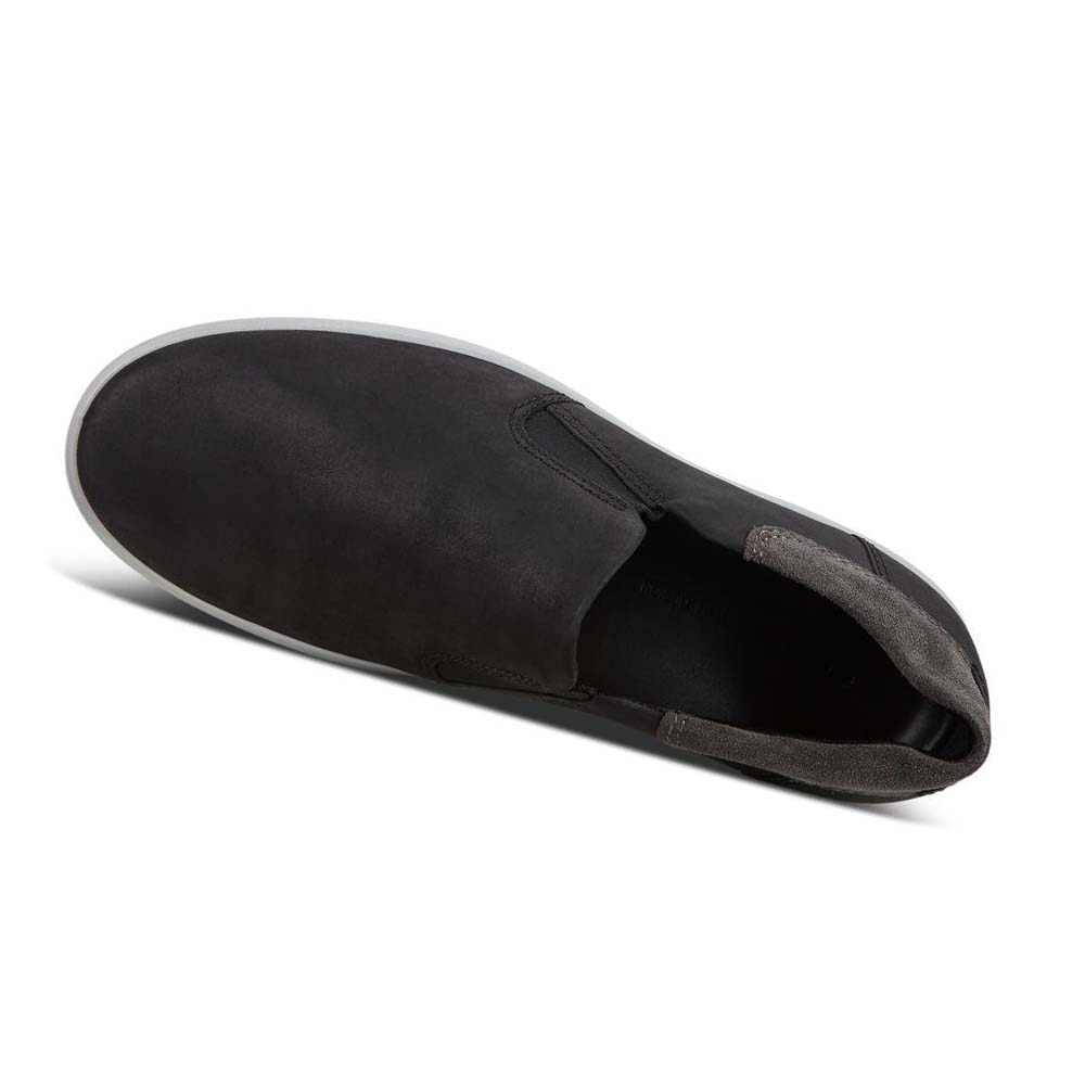 Pánské Boty Casual Ecco Soft 7 Slip-on Černé | CZ 480QMA